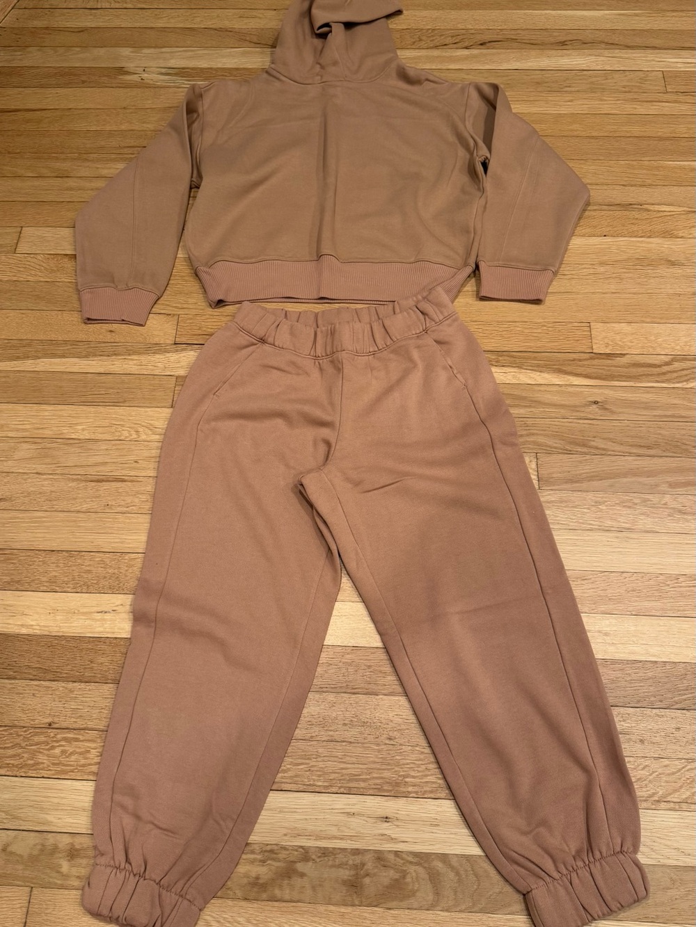 A New Day Soft Camel Hoodie - Women's Casual 2 Piece Sweatsuit